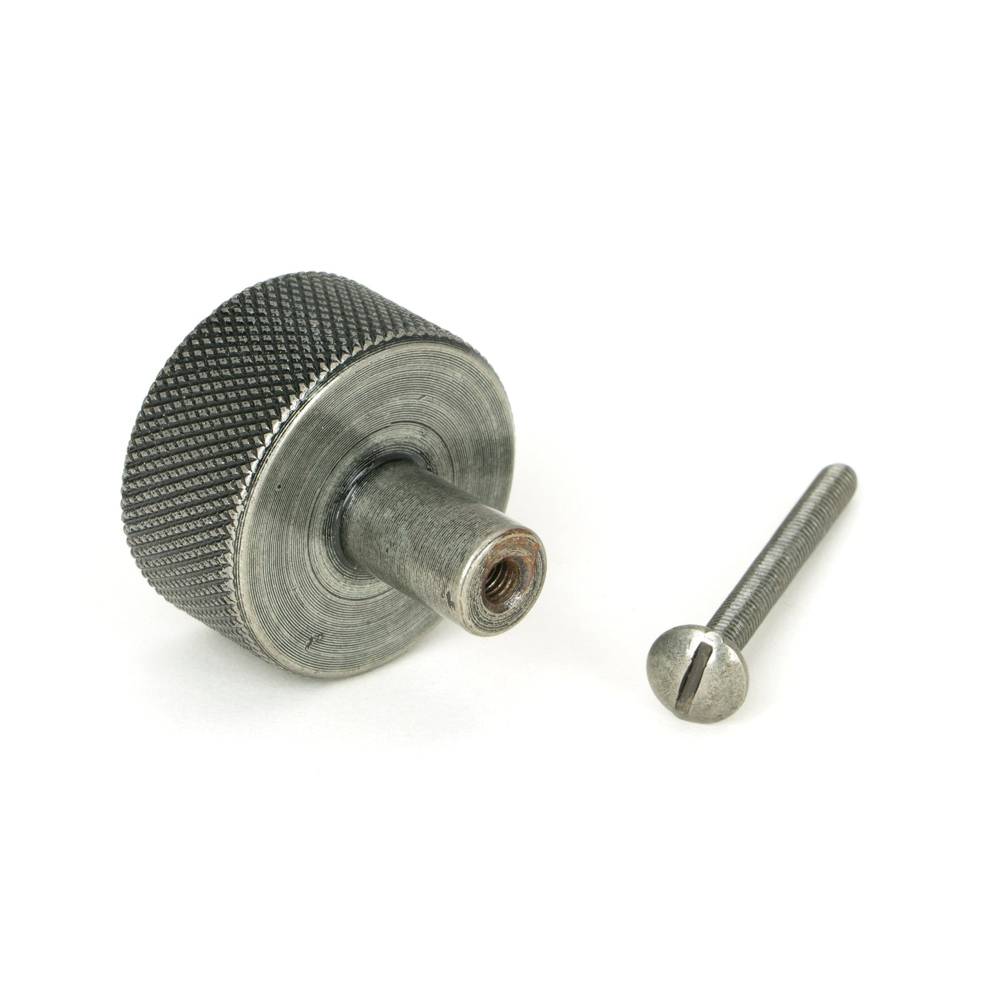 Pewter Brompton Cabinet Knob - 32mm (No rose) | From The Anvil-Cabinet Knobs-Yester Home