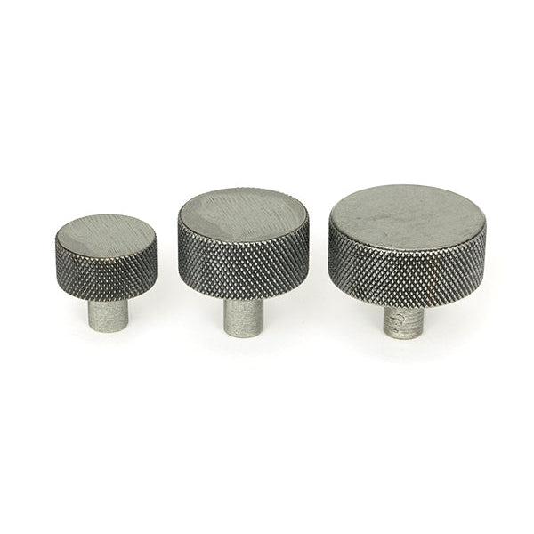 Pewter Brompton Cabinet Knob - 32mm (No rose) | From The Anvil-Cabinet Knobs-Yester Home