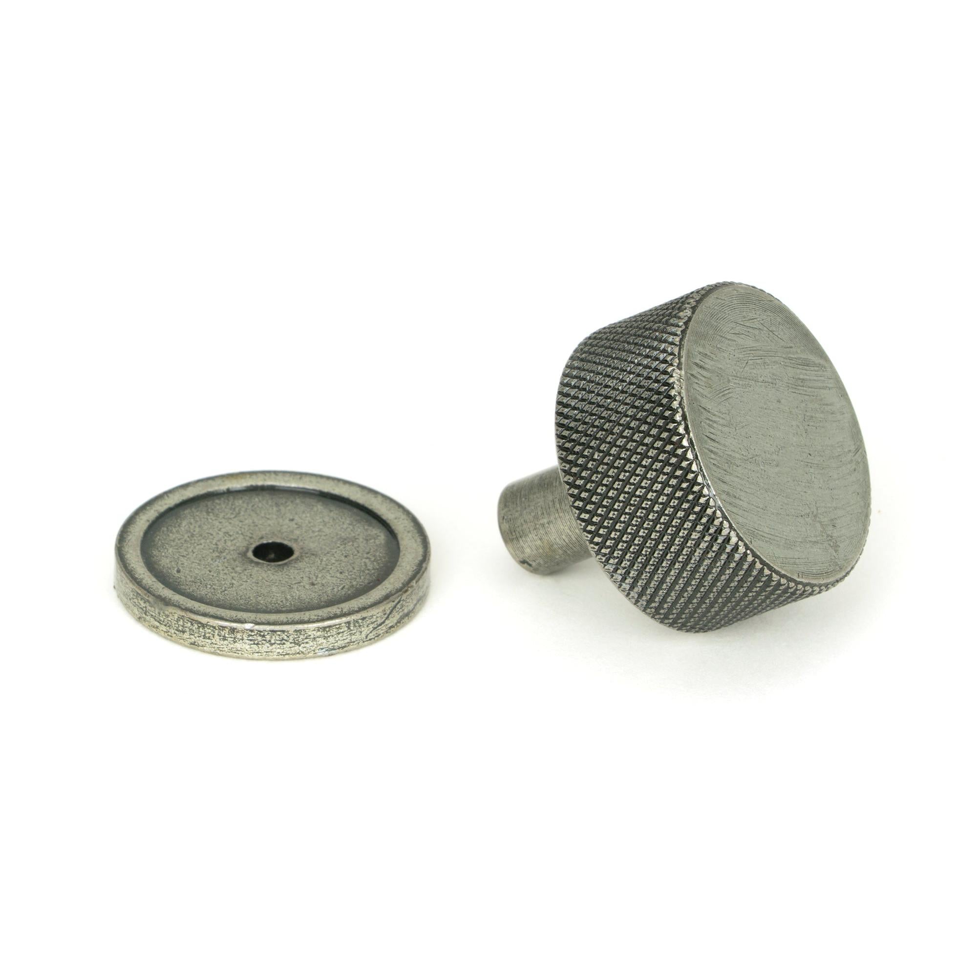 Pewter Brompton Cabinet Knob - 32mm (Plain) | From The Anvil - Cabinet Knobs - From The Anvil - Yester Home