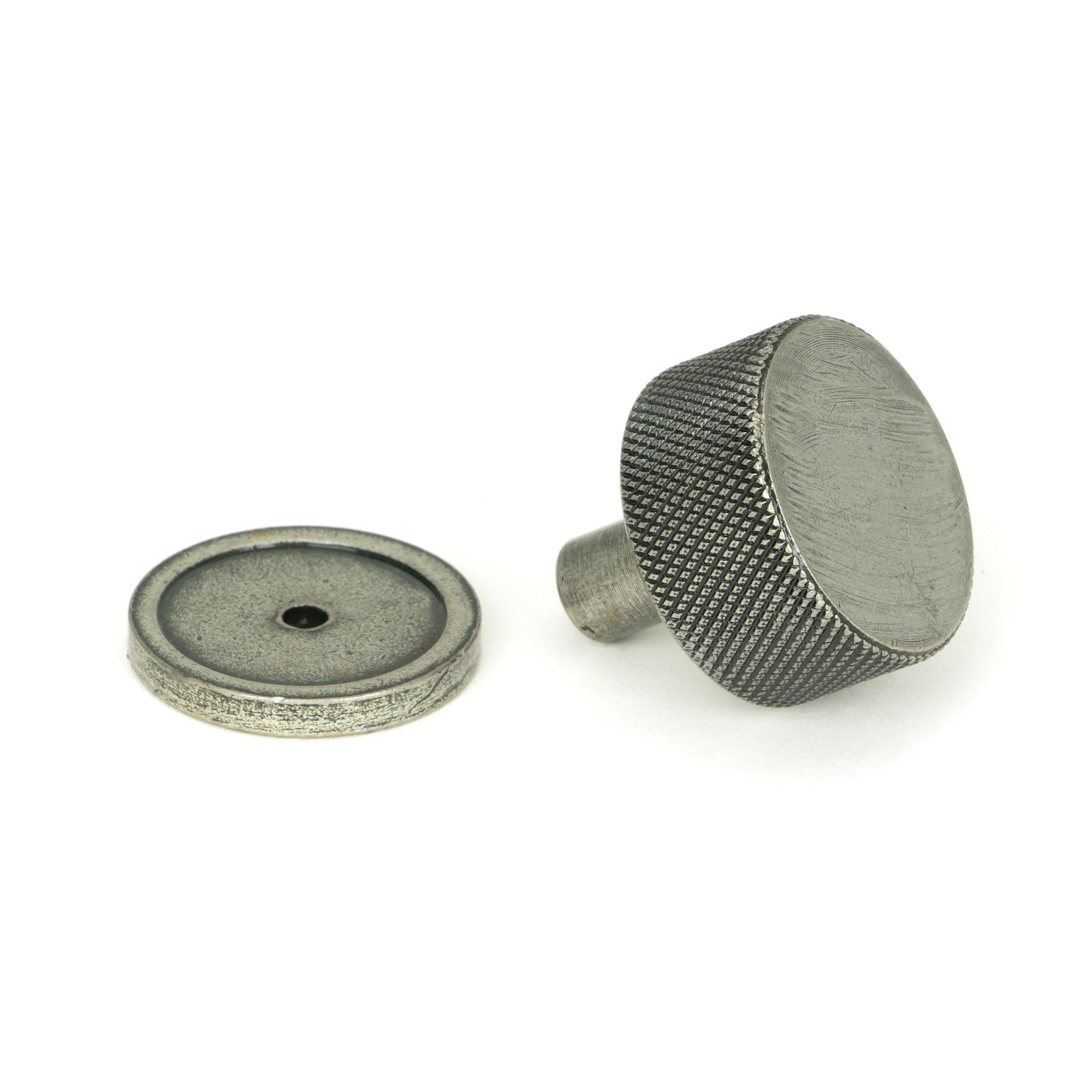 Pewter Brompton Cabinet Knob - 32mm (Plain) | From The Anvil-Cabinet Knobs-Yester Home