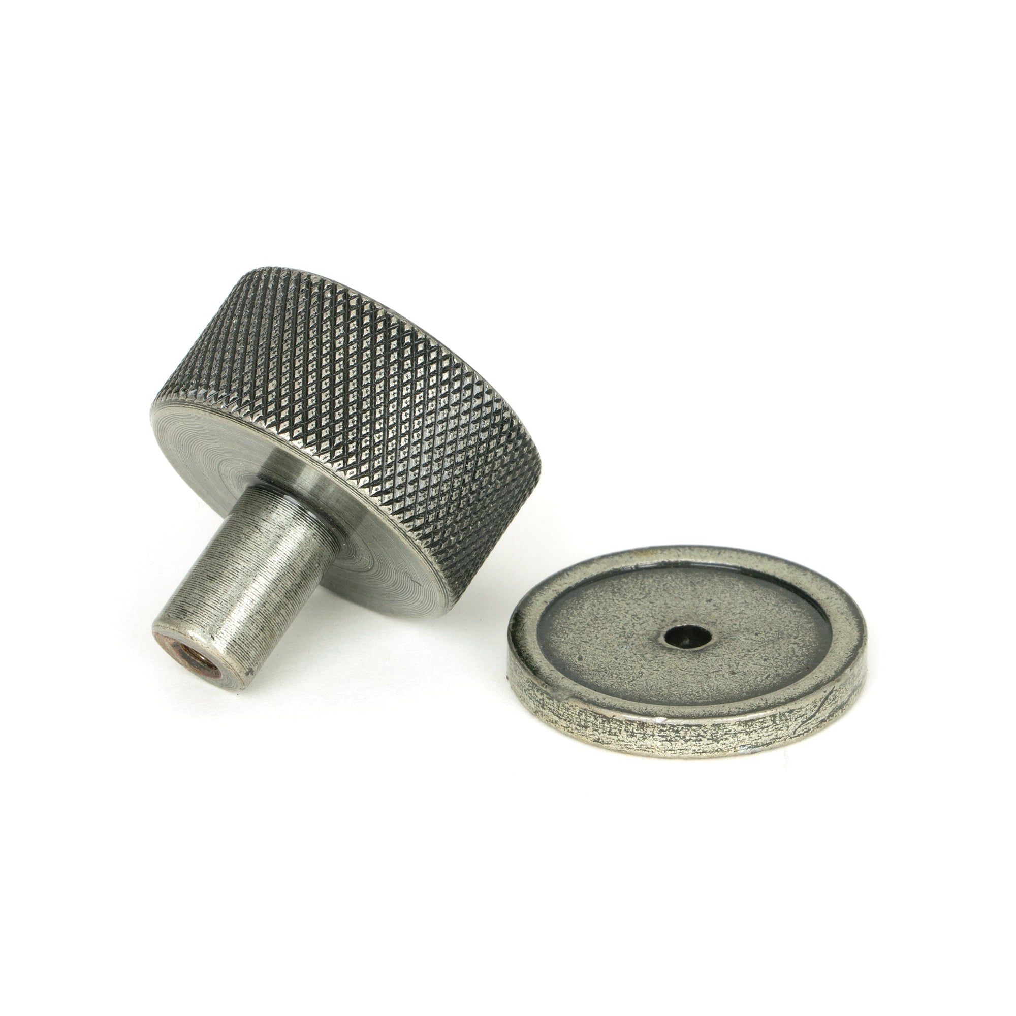 Pewter Brompton Cabinet Knob - 32mm (Plain) | From The Anvil-Cabinet Knobs-Yester Home