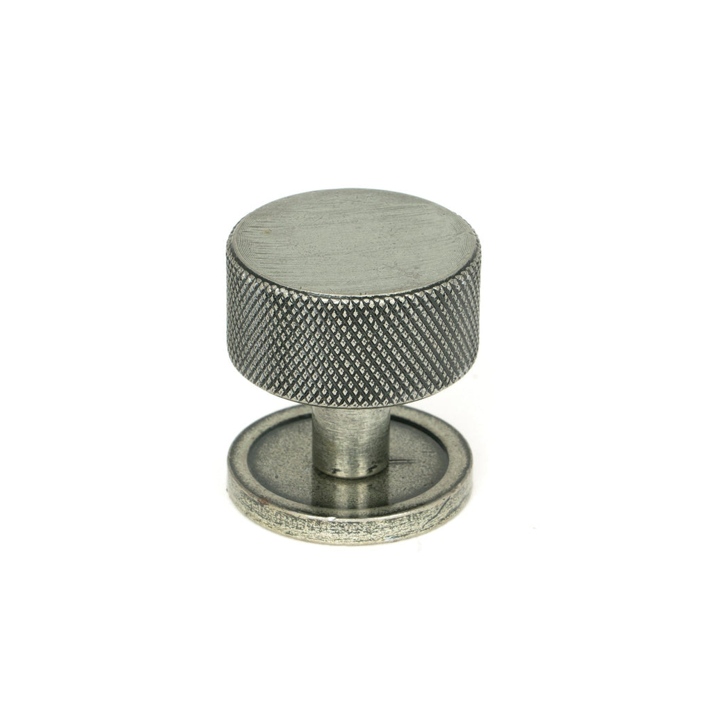 Pewter Brompton Cabinet Knob - 32mm (Plain) | From The Anvil-Cabinet Knobs-Yester Home