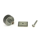 Pewter Brompton Cabinet Knob - 32mm (Square) | From The Anvil-Cabinet Knobs-Yester Home