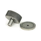 Pewter Brompton Cabinet Knob - 38mm (Plain) | From The Anvil-Cabinet Knobs-Yester Home