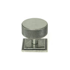 Pewter Brompton Cabinet Knob - 38mm (Square) | From The Anvil-Cabinet Knobs-Yester Home