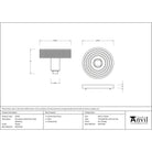 Pewter Brompton Centre Door Knob (Beehive) | From The Anvil - Centre Door Knobs - From The Anvil - Yester Home