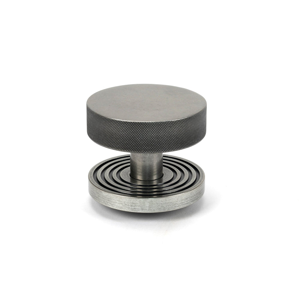 Pewter Brompton Centre Door Knob (Beehive) | From The Anvil-Centre Door Knobs-Yester Home