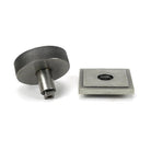 Pewter Brompton Centre Door Knob (Square) | From The Anvil-Centre Door Knobs-Yester Home