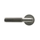 Pewter Brompton Lever on Rose Set (Art Deco) - Unsprung | From The Anvil-Concealed-Yester Home