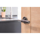 Pewter Brompton Lever on Rose Set (Beehive) | From The Anvil-Concealed-Yester Home