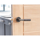 Pewter Brompton Lever on Rose Set (Plain) - Unsprung | From The Anvil-Concealed-Yester Home