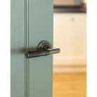 Pewter Brompton Lever on Rose Set (Plain) - Unsprung | From The Anvil-Concealed-Yester Home