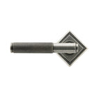 Pewter Brompton Lever on Rose Set (Square) | From The Anvil-Concealed-Yester Home