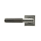 Pewter Brompton Lever on Rose Set (Square) - Unsprung | From The Anvil-Concealed-Yester Home