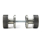 Pewter Brompton Mortice/Rim Knob Set (Art Deco) | From The Anvil-Mortice Knobs-Yester Home