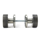Pewter Brompton Mortice/Rim Knob Set (Art Deco) | From The Anvil - Mortice Knobs - From The Anvil - Yester Home
