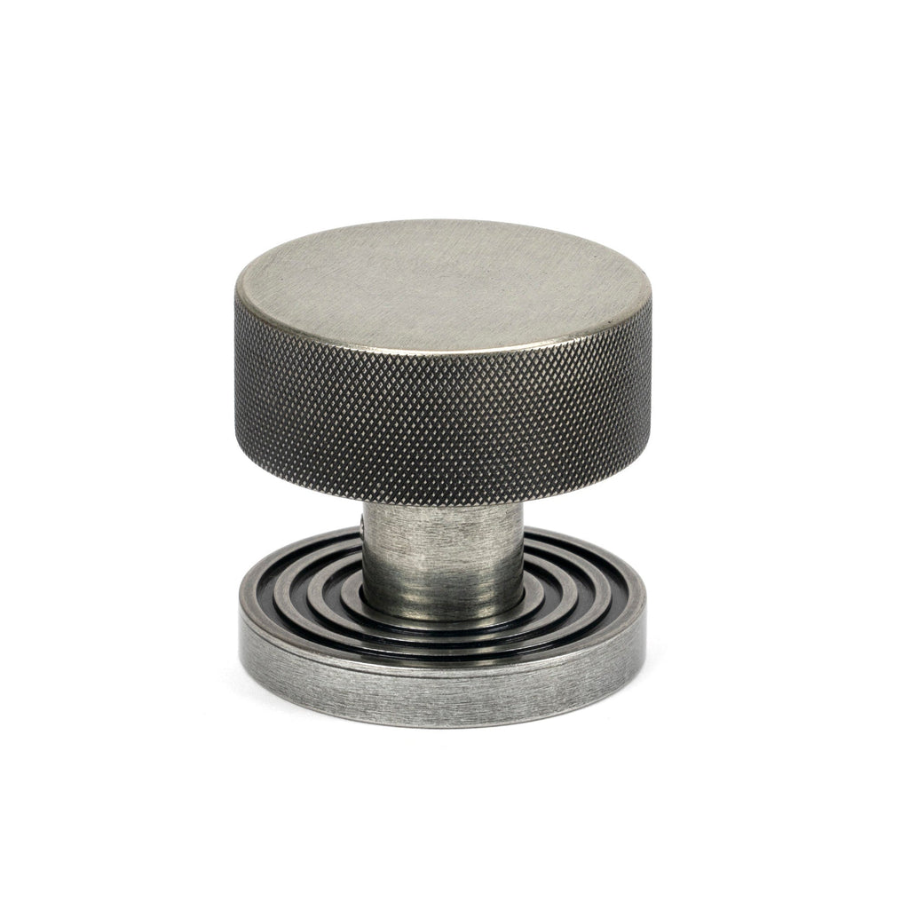 Pewter Brompton Mortice/Rim Knob Set (Beehive) | From The Anvil-Mortice Knobs-Yester Home