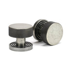 Pewter Brompton Mortice/Rim Knob Set (Beehive) | From The Anvil - Mortice Knobs - From The Anvil - Yester Home