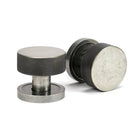 Pewter Brompton Mortice/Rim Knob Set (Plain) | From The Anvil - Mortice Knobs - From The Anvil - Yester Home