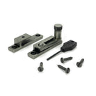 Pewter Brompton Quadrant Fastener - Narrow - Quadrant Fasteners - From The Anvil - Yester Home