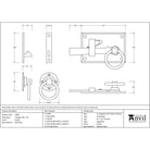 Pewter Cottage Latch - RH | From The Anvil - Latches - From The Anvil - Yester Home