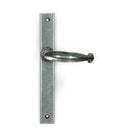 Pewter Cottage Slimline Lever Espag. Latch Set | From The Anvil - Espagnolette - From The Anvil - Yester Home