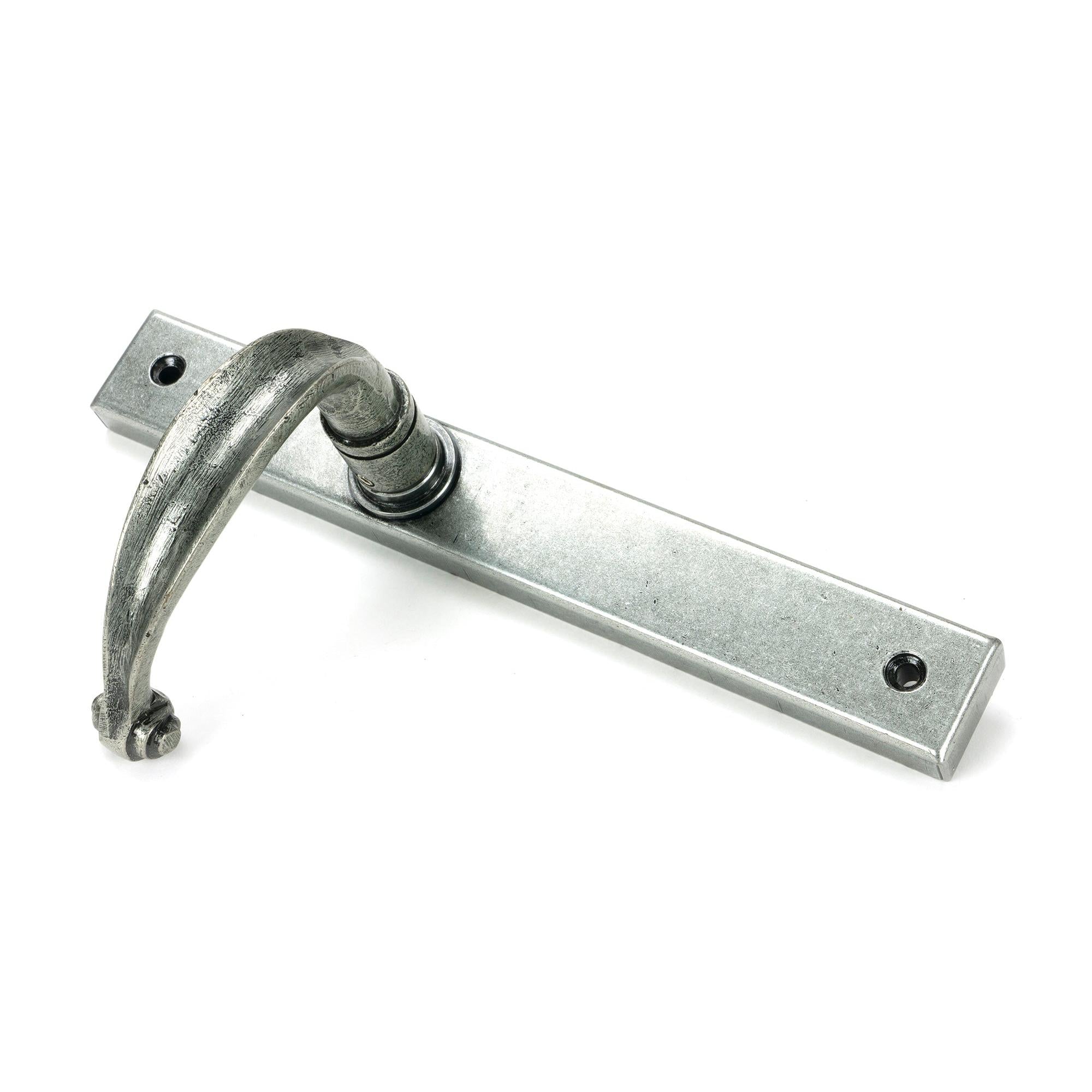 Pewter Cottage Slimline Lever Espag. Latch Set | From The Anvil - Espagnolette - From The Anvil - Yester Home