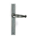 Pewter Cottage Slimline Lever Espag. Latch Set | From The Anvil-Espagnolette-Yester Home