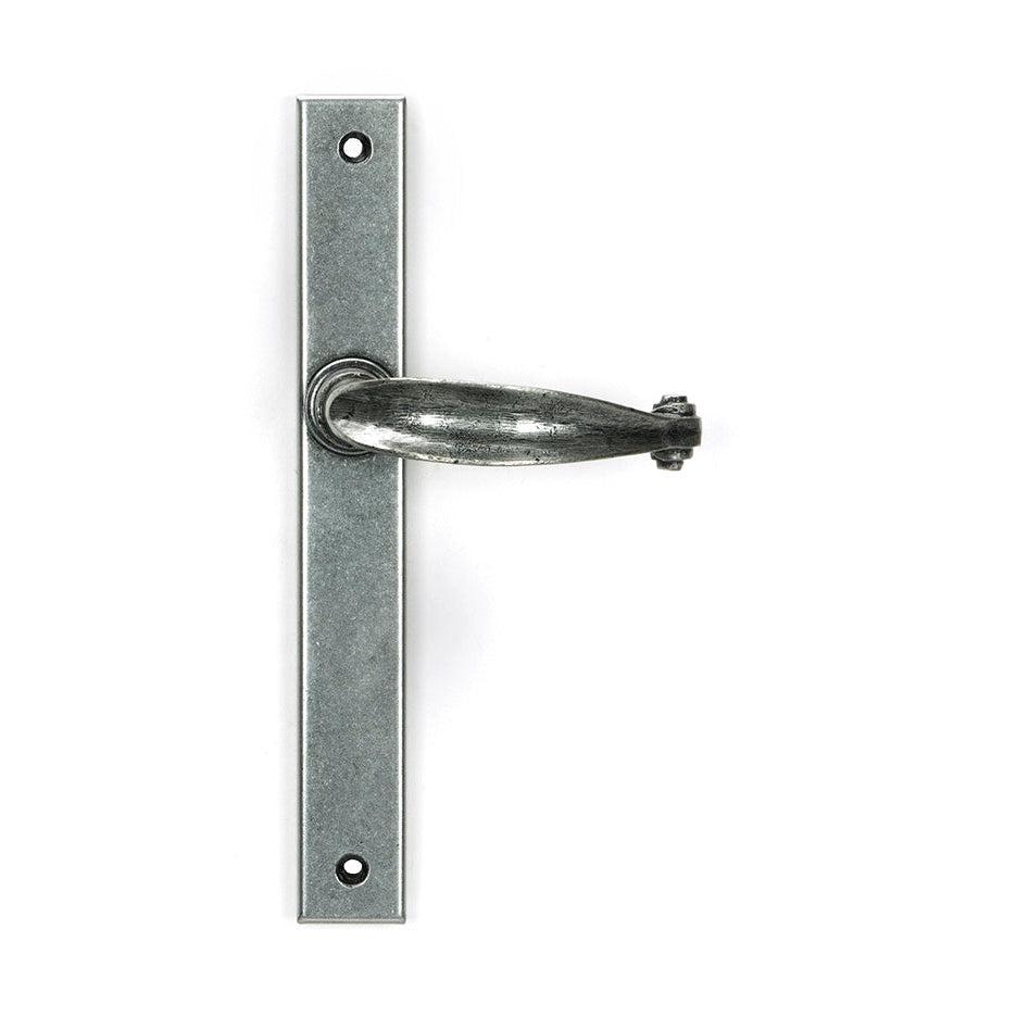 Pewter Cottage Slimline Lever Espag. Latch Set | From The Anvil-Espagnolette-Yester Home