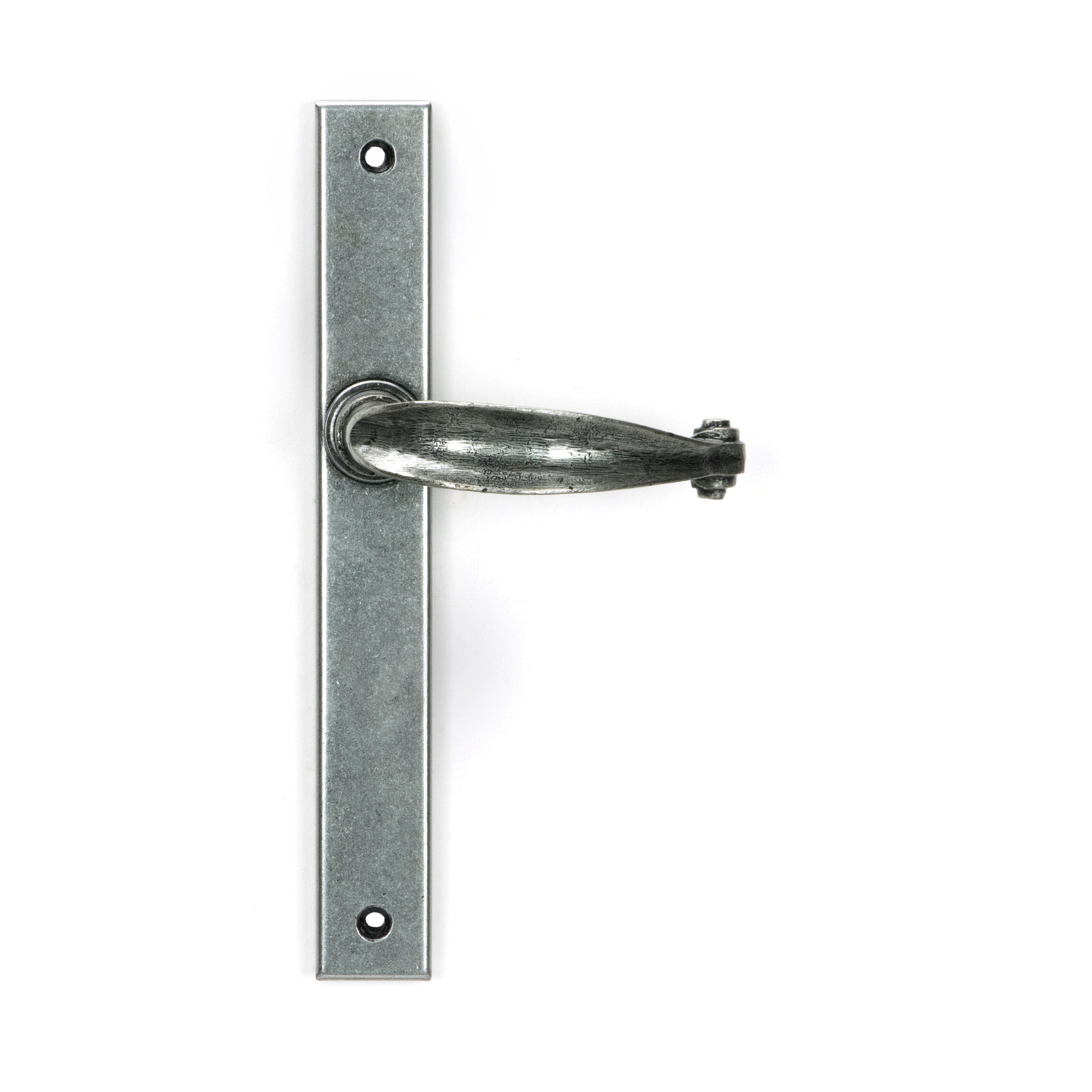 Pewter Cottage Slimline Lever Espag. Latch Set | From The Anvil-Espagnolette-Yester Home