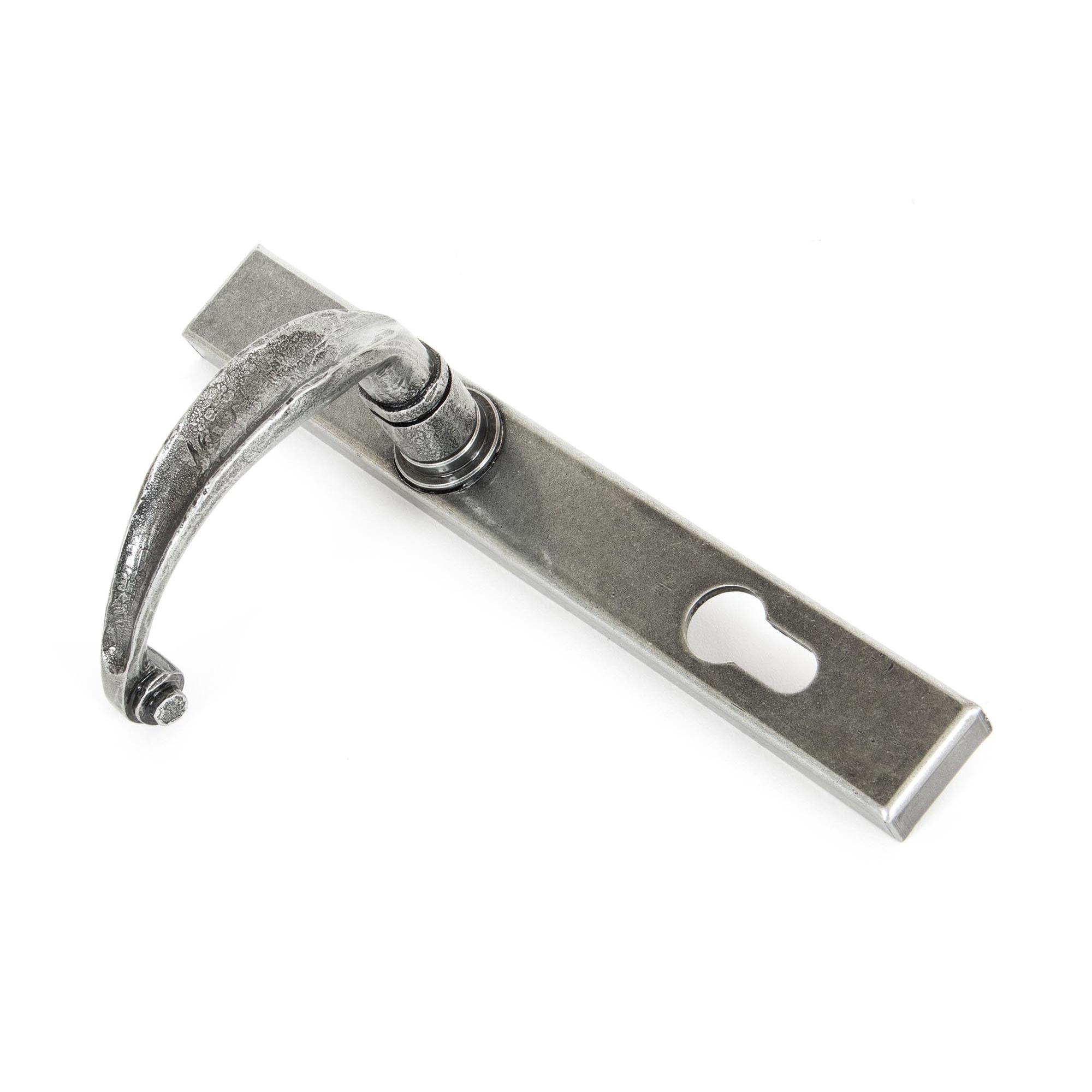 Pewter Cottage Slimline Lever Espag. Lock Set | From The Anvil - Espagnolette - From The Anvil - Yester Home