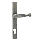 Pewter Cottage Slimline Lever Espag. Lock Set | From The Anvil-Espagnolette-Yester Home