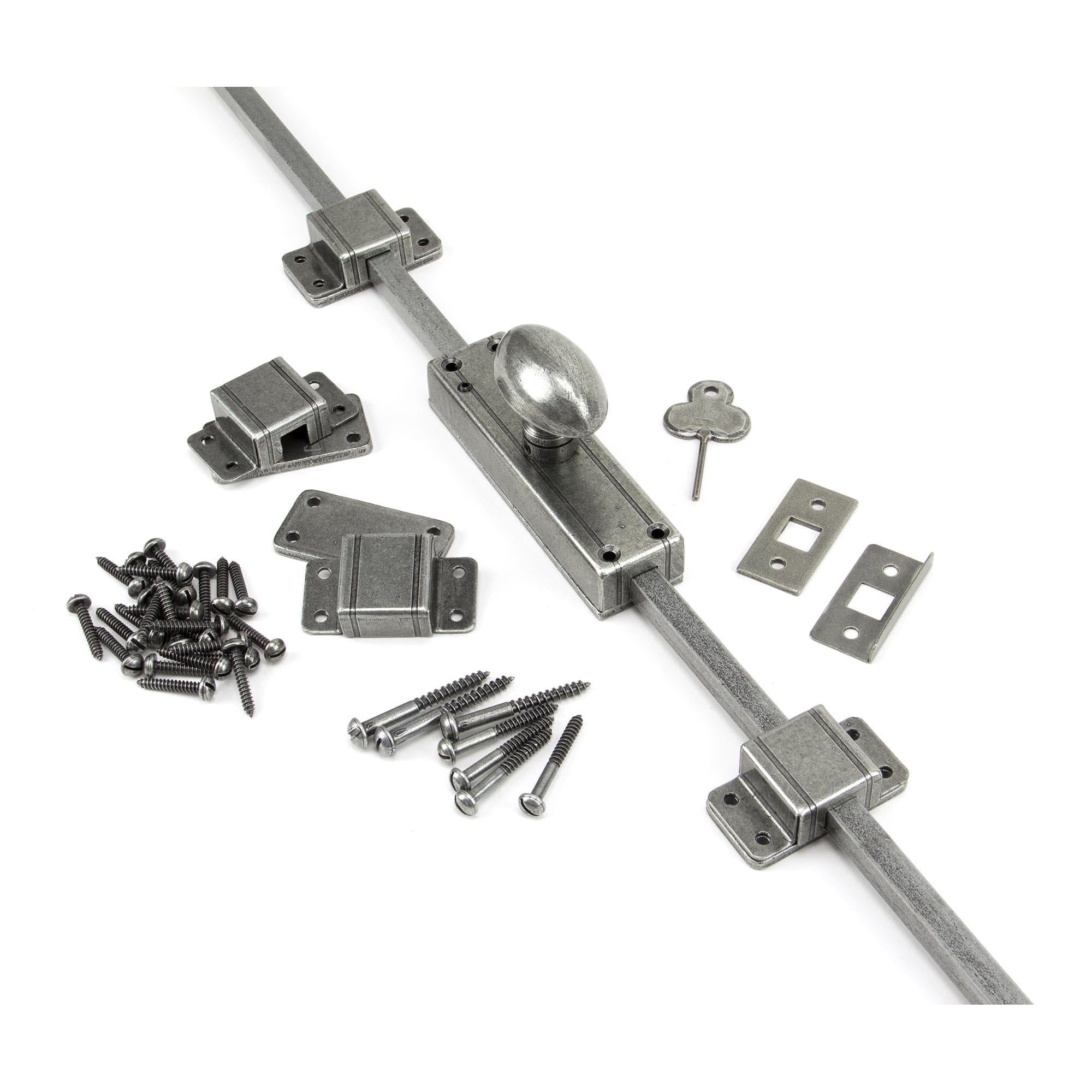 Pewter Cremone Bolt | From The Anvil - Bolts - From The Anvil - Yester Home