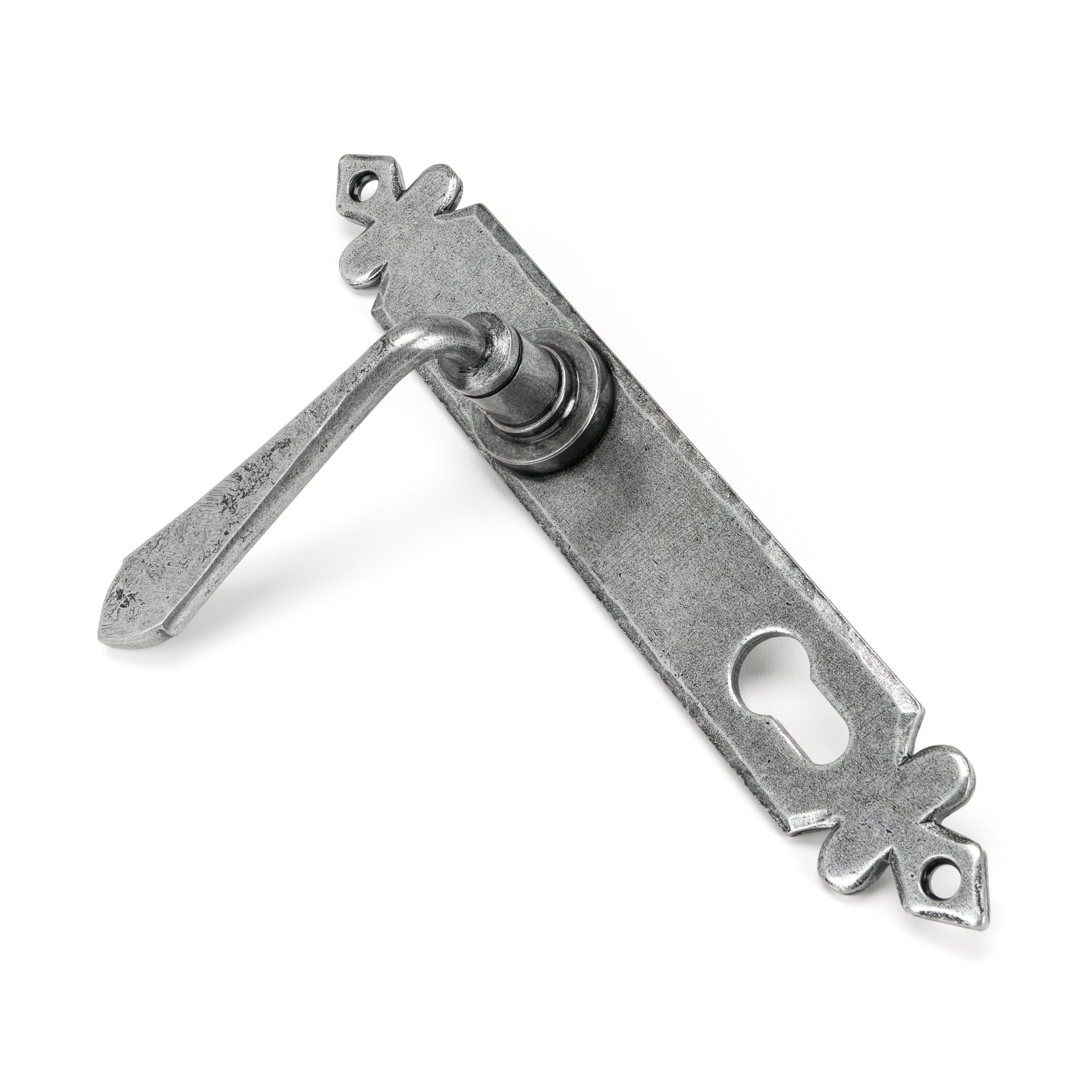 Pewter Cromwell Lever Espag. Lock Set | From The Anvil | Yester Home