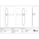 Pewter Cromwell Lever Latch Set | From The Anvil-Lever Latch-Yester Home