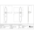 Pewter Cromwell Lever Lock Set | From The Anvil-Lever Lock-Yester Home