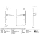 Pewter Cromwell Lever Lock Set | From The Anvil - Lever Lock - From The Anvil - Yester Home