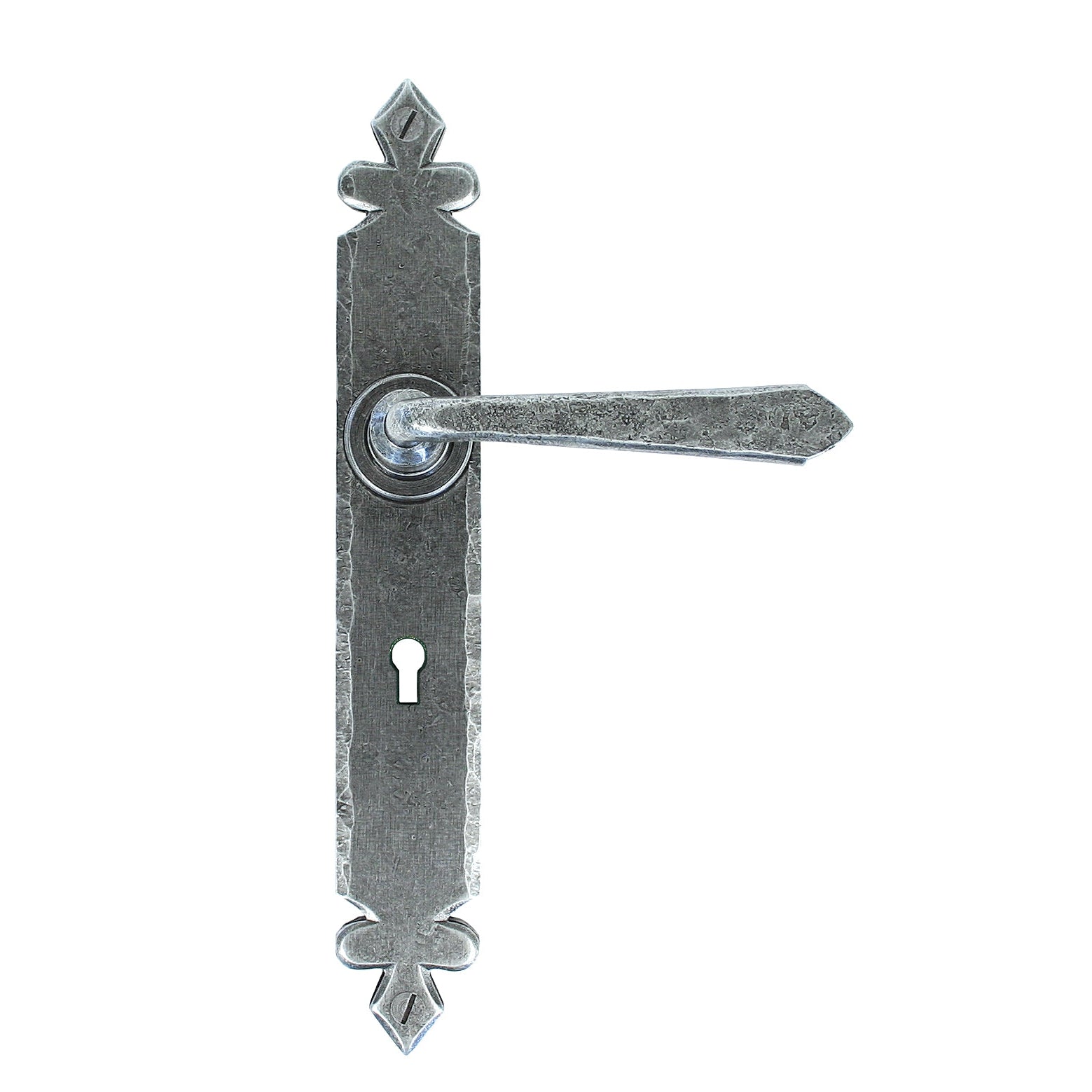 Pewter Cromwell Lever Lock Set | From The Anvil-Lever Lock-Yester Home