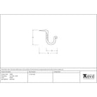 Pewter Cup Hook - Small | From The Anvil - Cup Hooks - From The Anvil - Yester Home