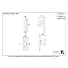 Pewter Cupboard Turn | From The Anvil-Cupboard Turns-Yester Home