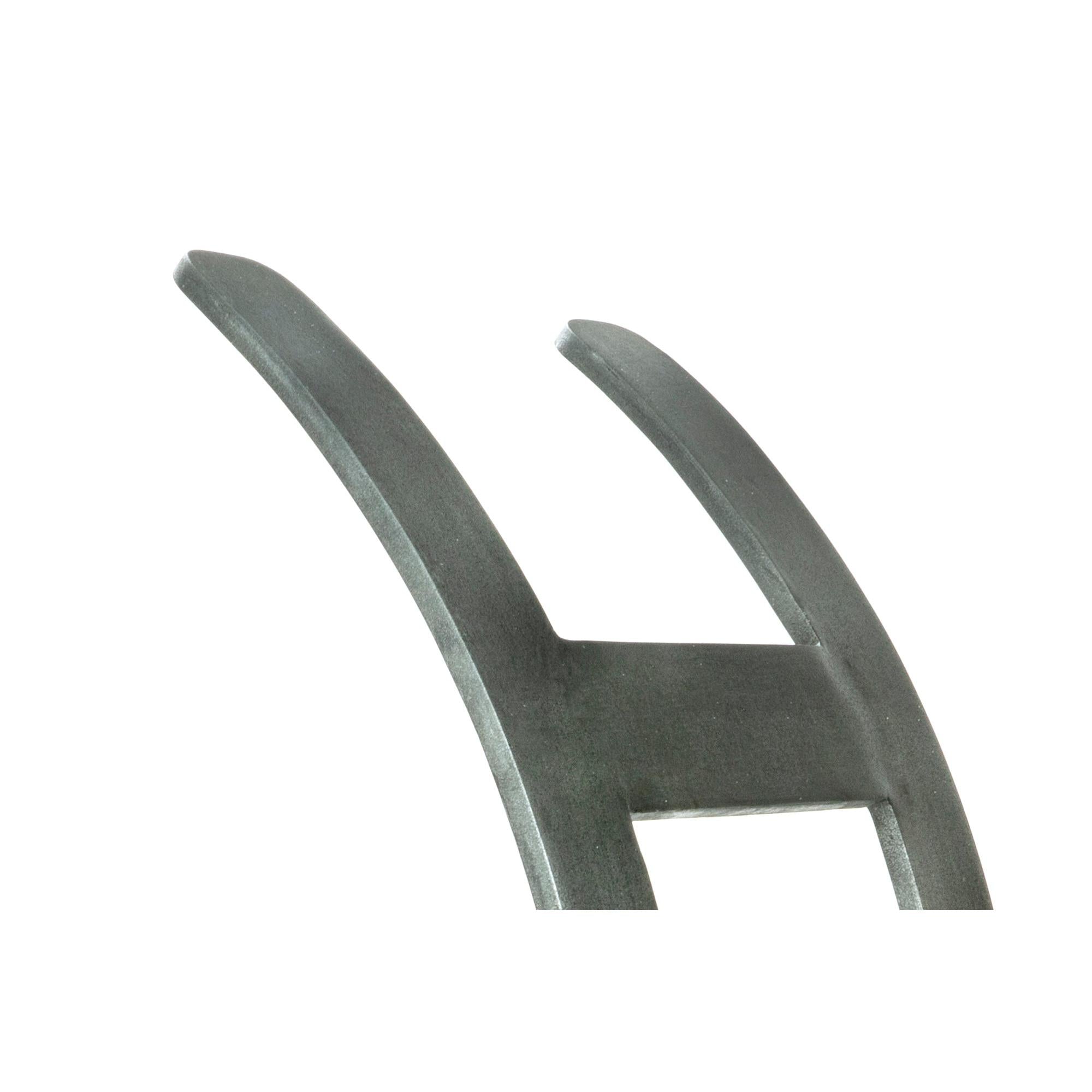 Pewter Curved Log Holder - Large | From The Anvil - Log Holders - From The Anvil - Yester Home
