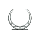 Pewter Curved Log Holder - Small | From The Anvil-Log Holders-Yester Home