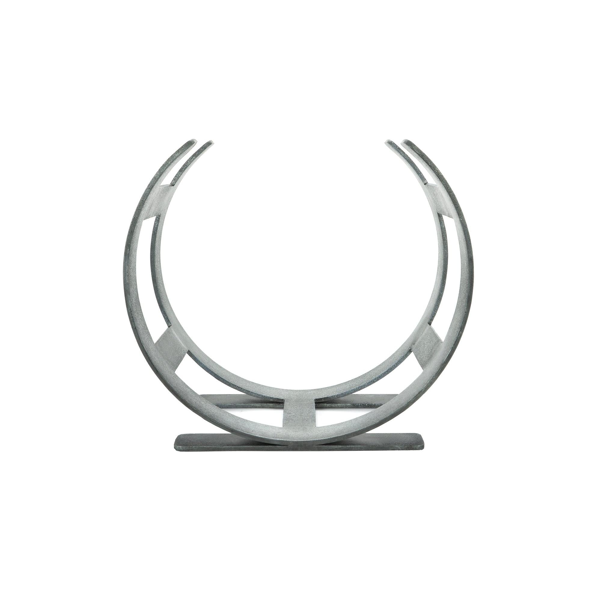 Pewter Curved Log Holder - Small | From The Anvil - Log Holders - From The Anvil - Yester Home
