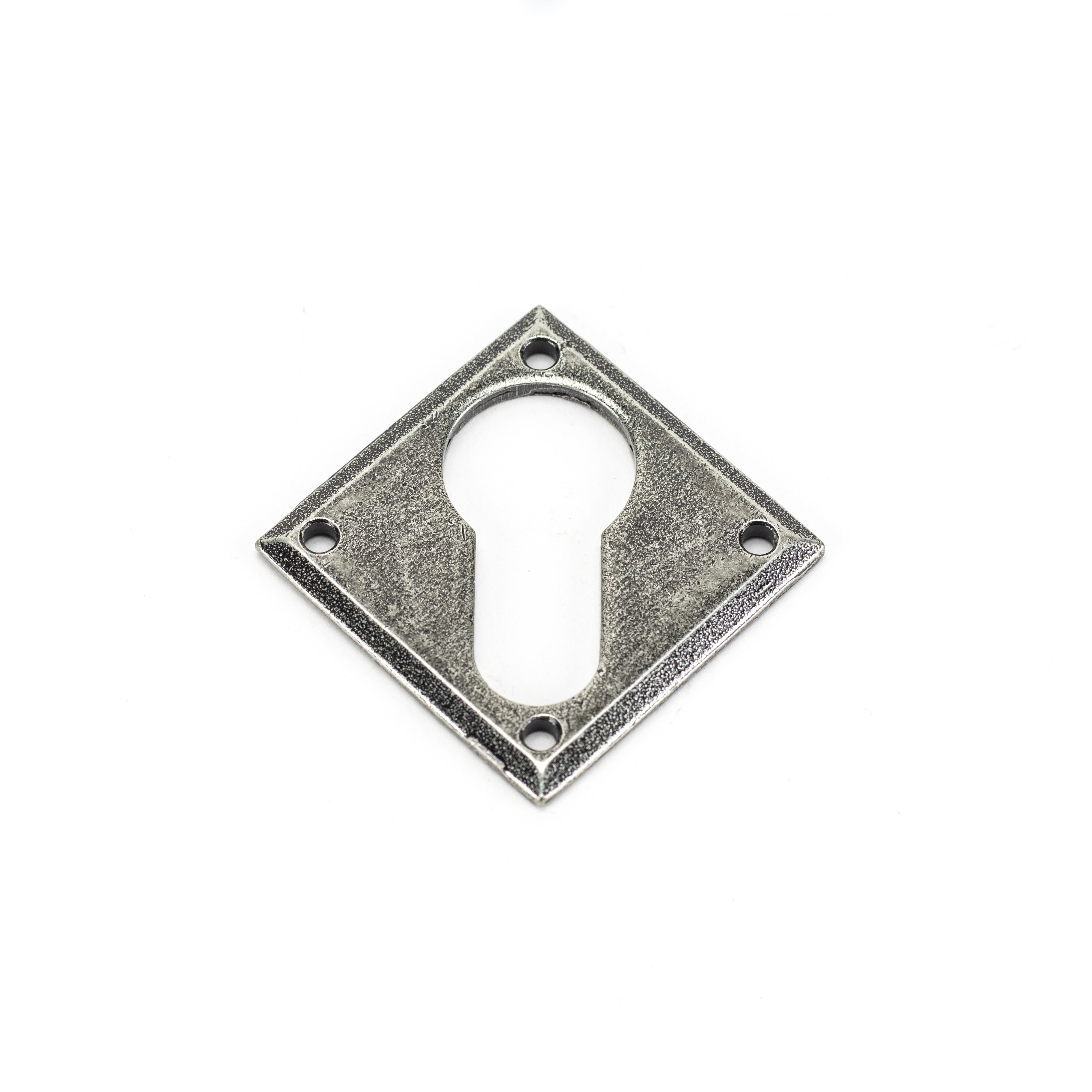Pewter Diamond Euro Escutcheon | From The Anvil-Euro Escutcheons-Yester Home