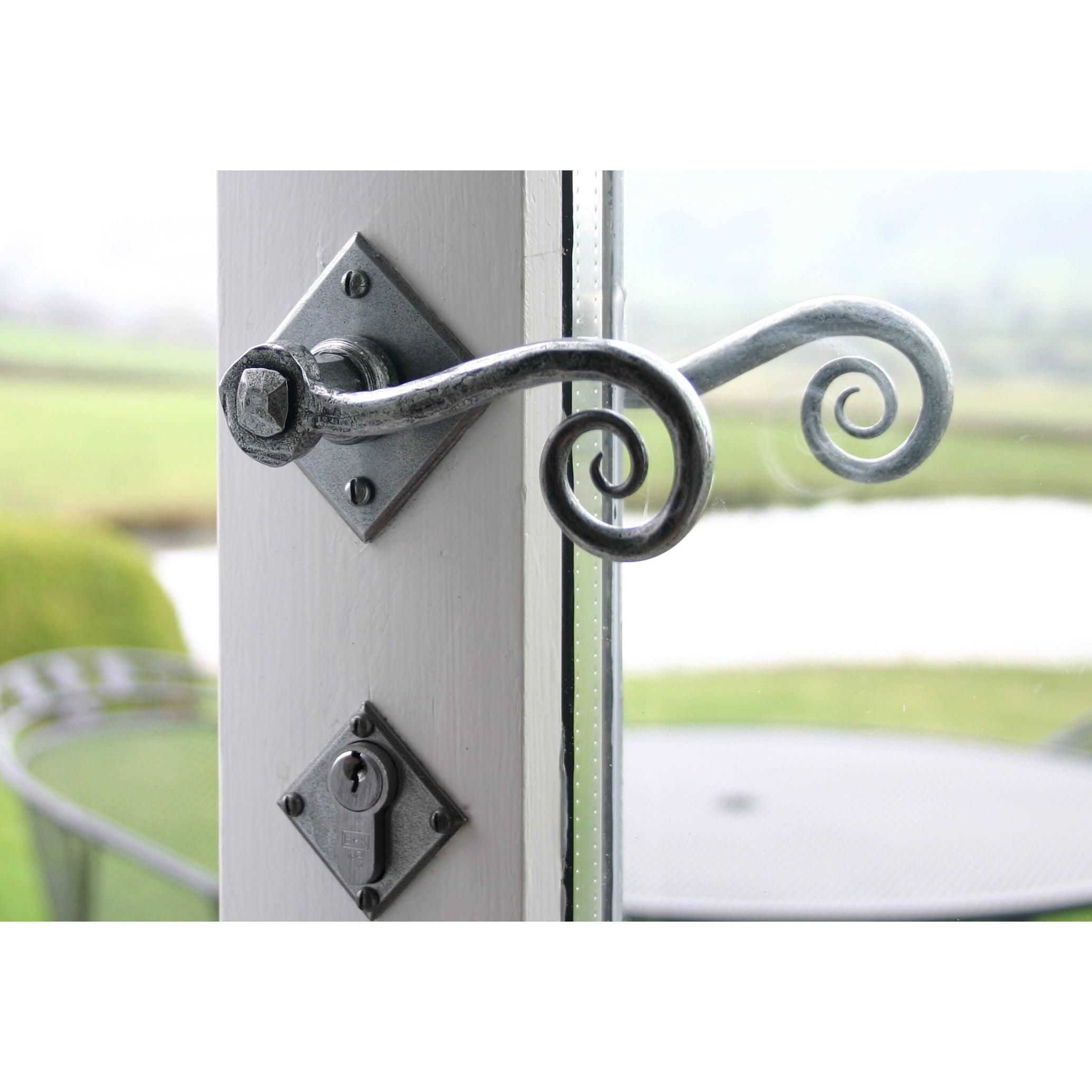 Pewter Diamond Euro Escutcheon | From The Anvil-Euro Escutcheons-Yester Home