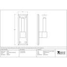 Pewter Frame Hook For 33742 (pair) | From The Anvil - T Hinge Accessories - From The Anvil - Yester Home