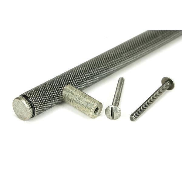 Pewter Full Brompton Pull Handle - Medium | From The Anvil-Pull Handles-Yester Home