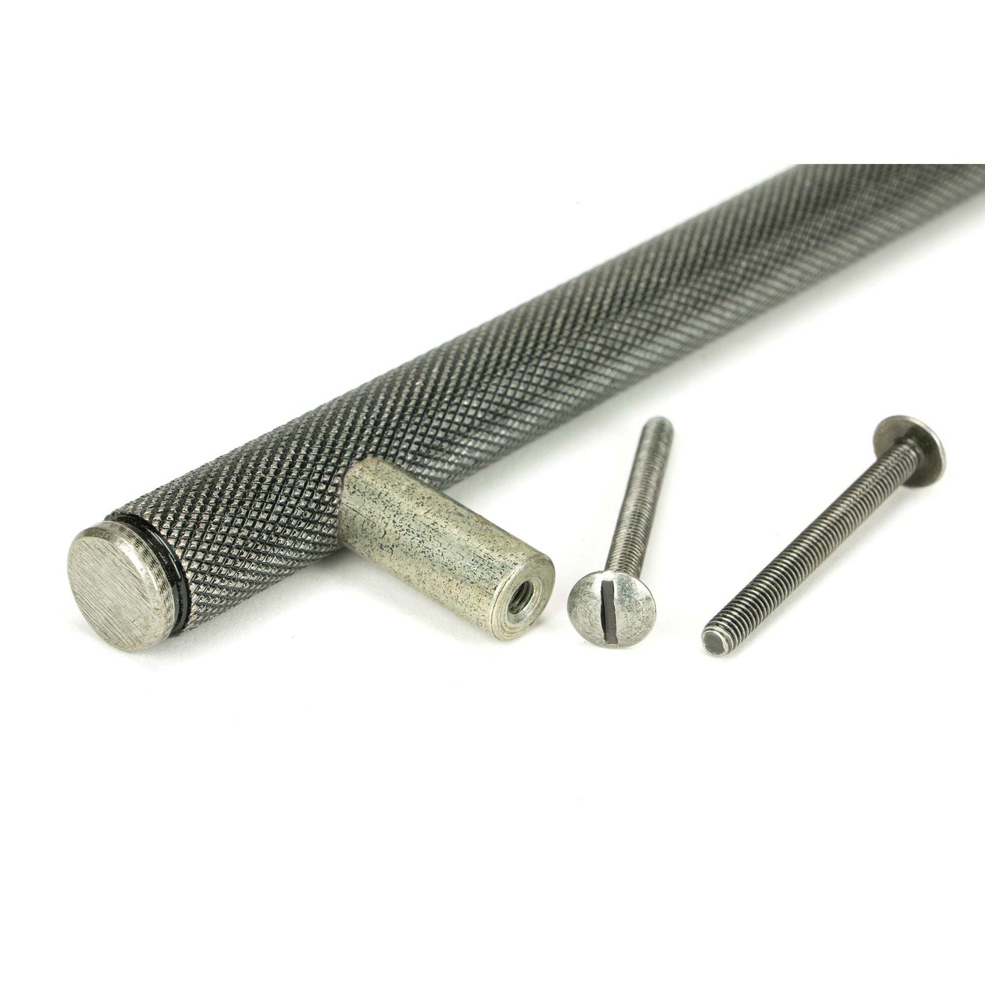 Pewter Full Brompton Pull Handle - Small | From The Anvil-Pull Handles-Yester Home