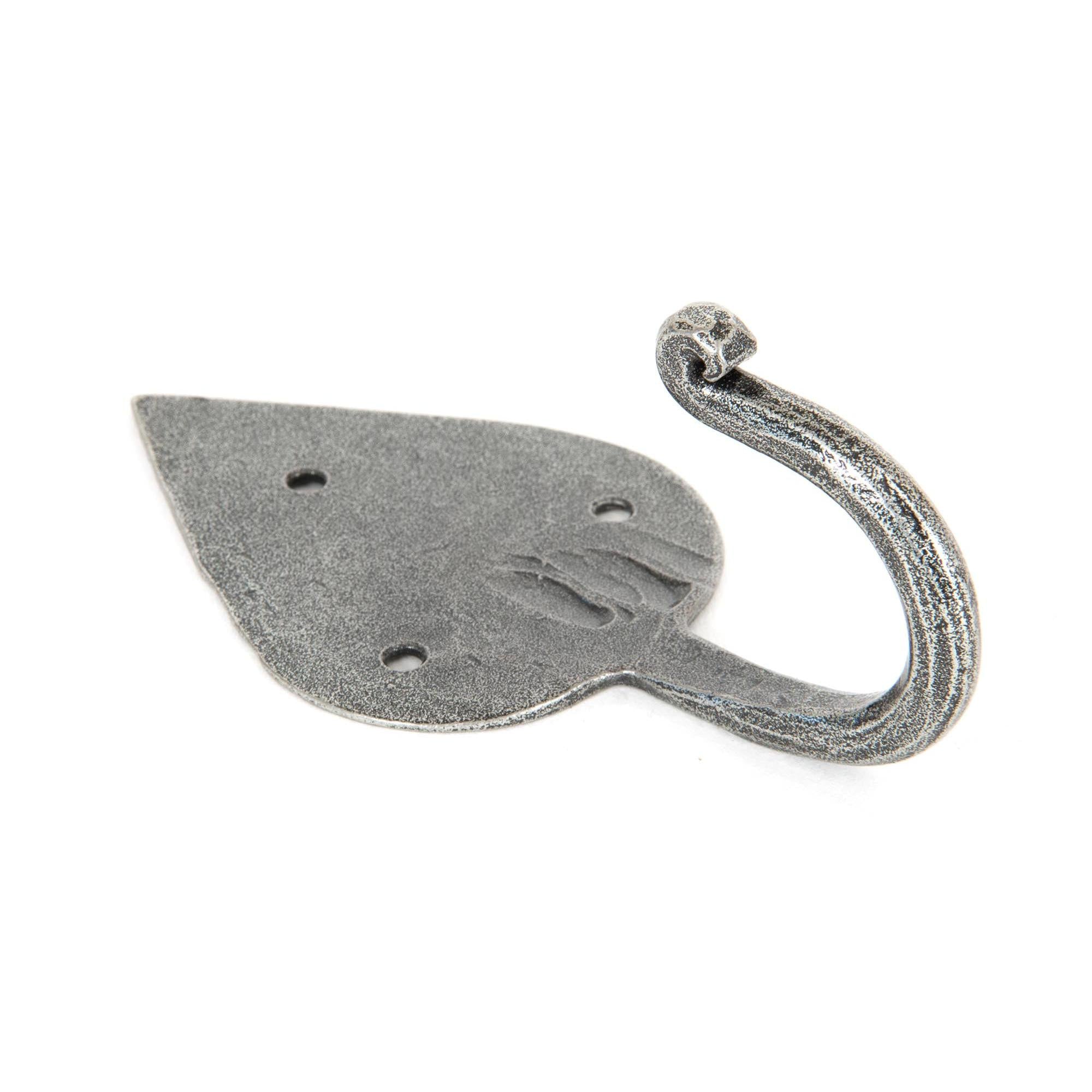 Pewter Gothic Coat Hook | From The Anvil - Coat Hooks - From The Anvil - Yester Home