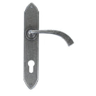 Pewter Gothic Curved Lever Espag. Lock Set | From The Anvil - Espagnolette - From The Anvil - Yester Home